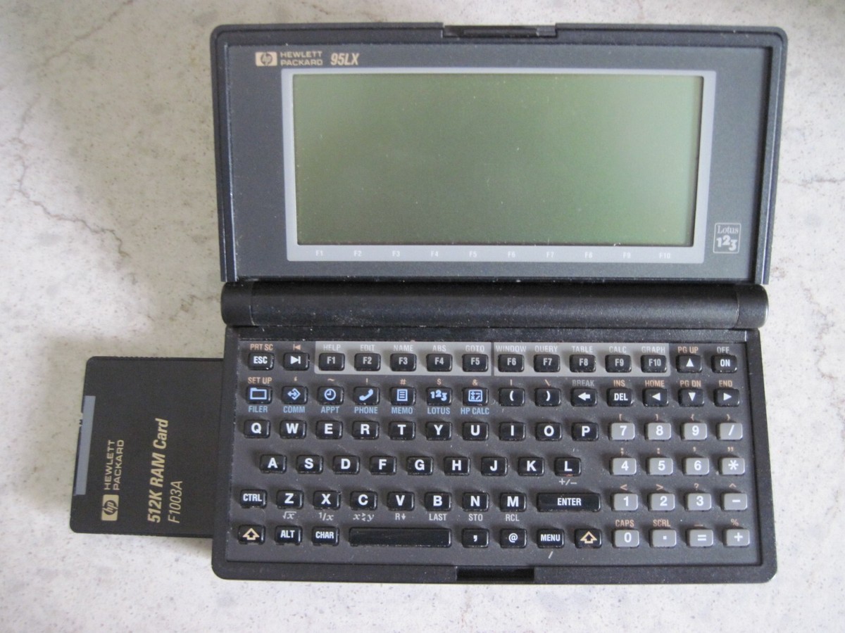 Hewlett Packard 95lx Palmtop Portatil/calculadora De Negocio Cafe