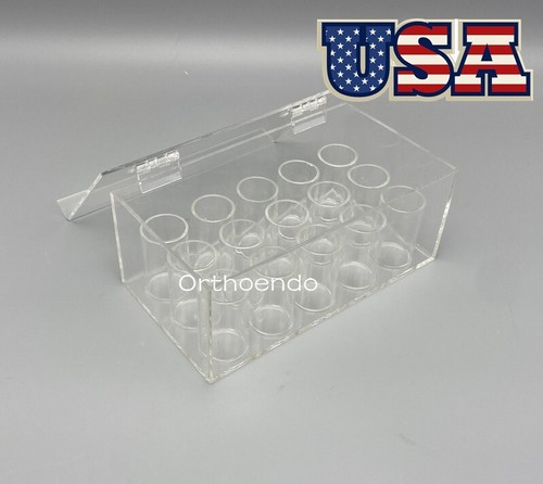 Dental Orthodontic Ligature Ties Box Acrylic Dispenser Placing Holder Case USA - Picture 8 of 10