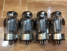 Tungsol 6550 Solid Grey Plate Triple O getter Tested Good Matched