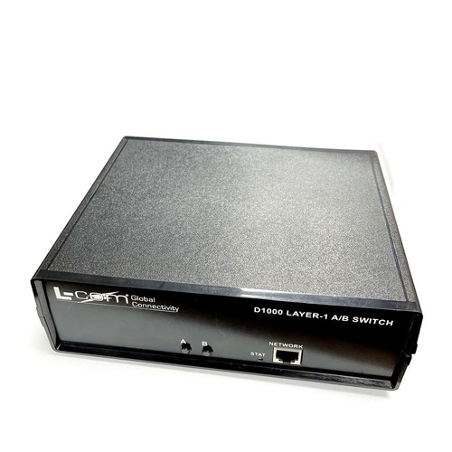 L-Com D1000 LAYER 1 A/B SWITCH WITH REMOTE INTERFACE CAT6 Ethernet Control - 第 3/4 張圖片