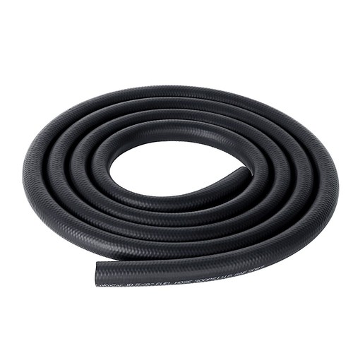 LokoCar 5/8 inch Fuel Hose Line Push Lock NBR Rubber SAE 30R7 5FT 300PSI Black - Picture 7 of 17
