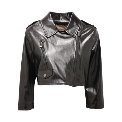 Leather Giubbino Pelle Twin Set Leather Jacket Giacca Pelle