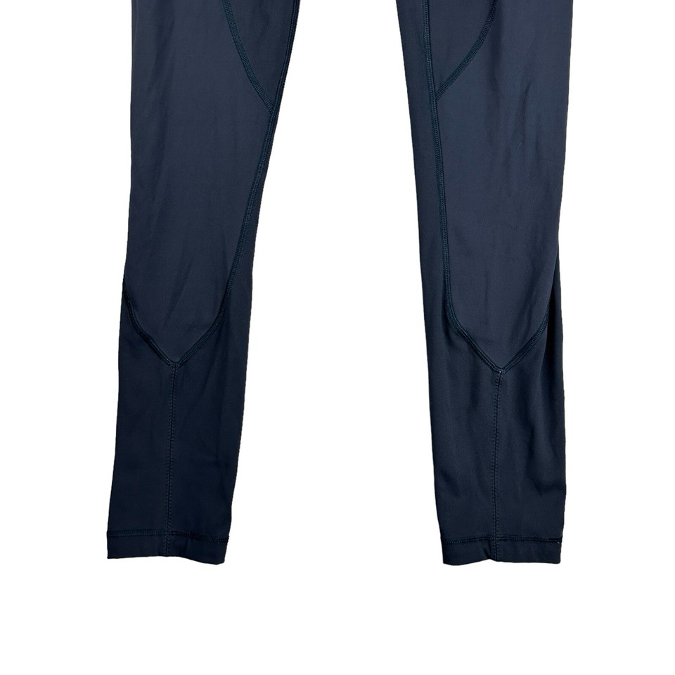 Lululemon All The Right Places P60416 Crop Leggings Yoga Women’s 4 Blue