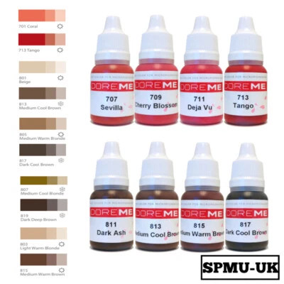 Doreme organische Pigmente - PMU permanente Stirn Tinte Lippenröten Tattoo Augenbraue