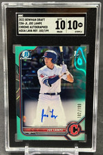 Joe Lampe 2022 Bowman Draft Chrome Aqua Lava Refractor 1st /199 SGC 10 / Auto 10