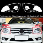 2x Headlight Lens Cover For Mercedes Benz C-Class W204 C200 C280 C300 2008-2011