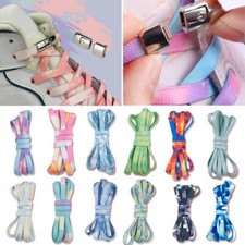 Fashion 1 Pair Shoes Laces Double Buckle Shoe Accessories Lazy Shoe Tie Flat