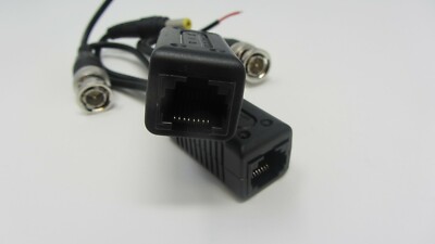 CAT5 PVD UTP BNC Male To RJ45 Converter Balun - CCTV Video Power Data Transceiver 11 thumbnail image