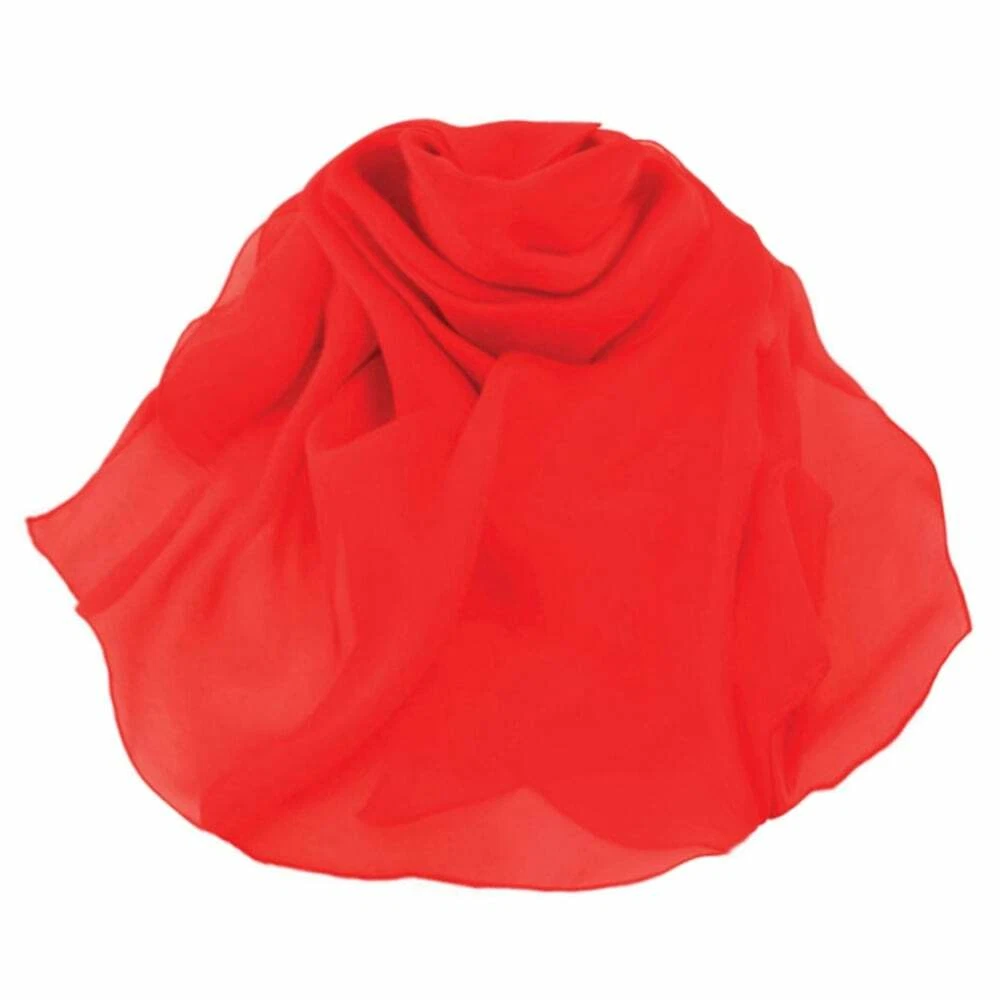 Red chiffon neck scarf sale