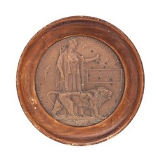 WW1 Memorial Plaque Edward Green Original
