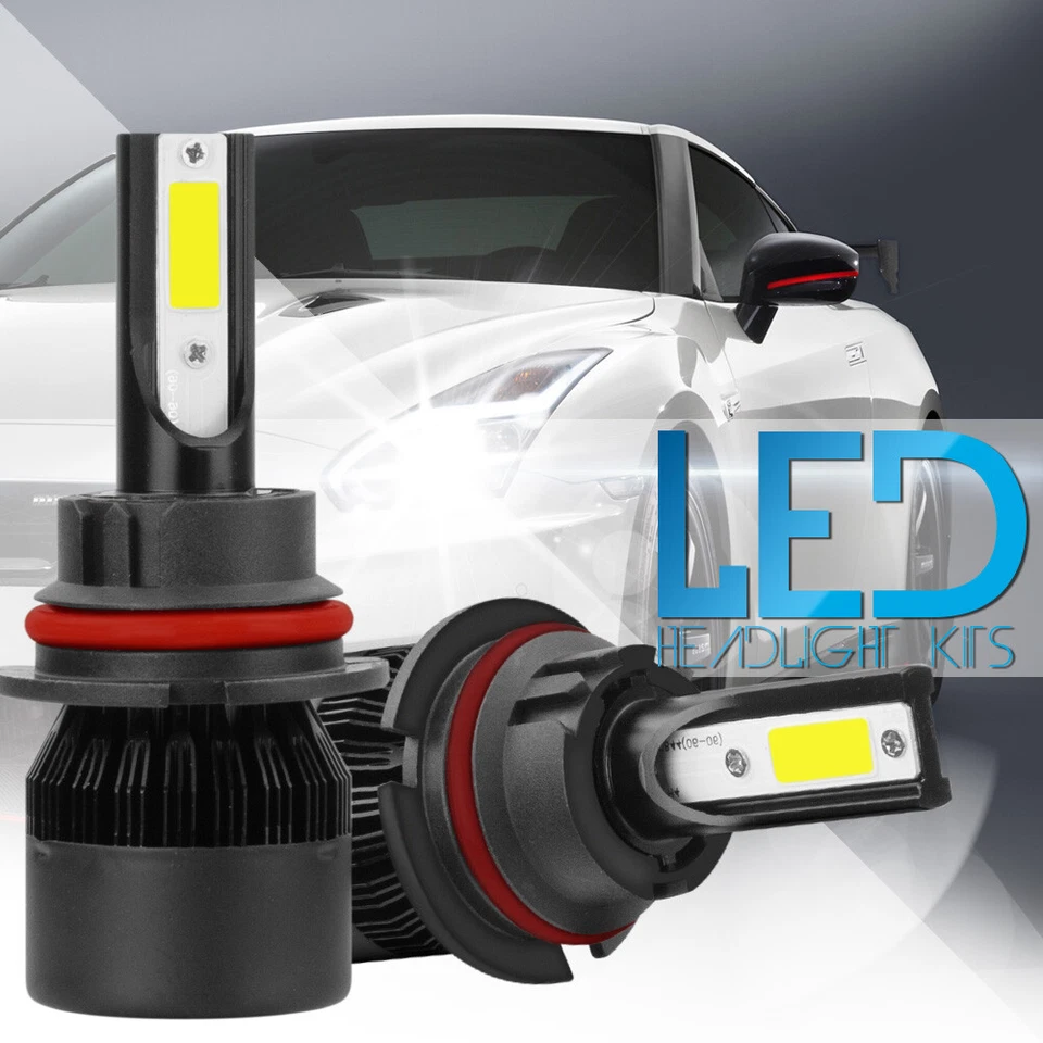 Kit de faróis XENTEC LED HID 9007 HB5 branco para 1999-2004 Ford F-350 Super Duty - Imagem 2 de 4