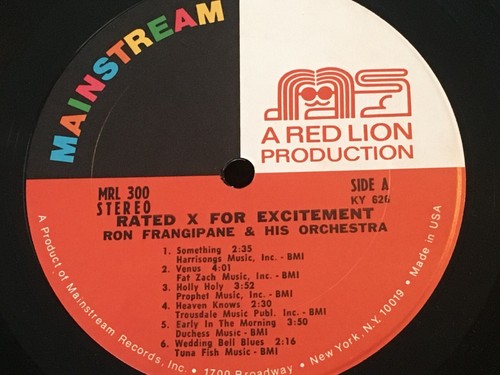 RON FRANGIPANE - bewertet X für Aufregung ~ MAINSTREAM 300 {nm Original} mit Frank Owens - Bild 6 von 6