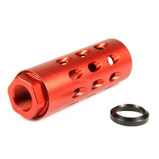 RED Aluminum Muzzle Brake Compensator 1/2x28 Thread for 223 + Washer