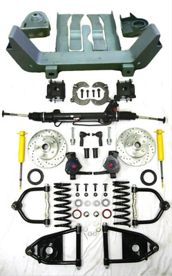 1964-1970 Ford Mercury Mustang II Power Front End Suspension Kit 2'' Drop Slotted