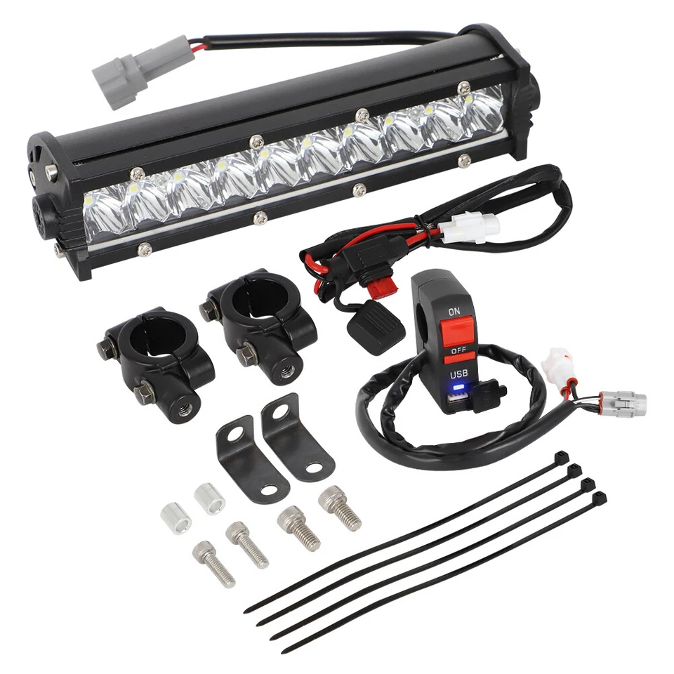 Kit de barra de luz de faros LED Plug&Play para moto de cross Honda CRF230F 250R 450R 110 Foto 2 de 4