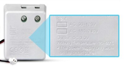 MILIGHT - Netzteil für Fernbedienung Wandsteuerung Smart Panel - 8 Zonen - RGB-W
