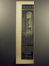 1957 Herschede Hall Model 215 Clock Ad - Stately Sentinel