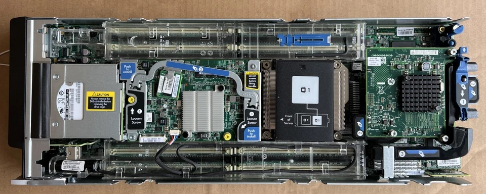 HP ProLiant C7000 BL460c Gen8 Blade Server, 2*E5-2620V2, 2*8GB RAM. - Image 4 of 4