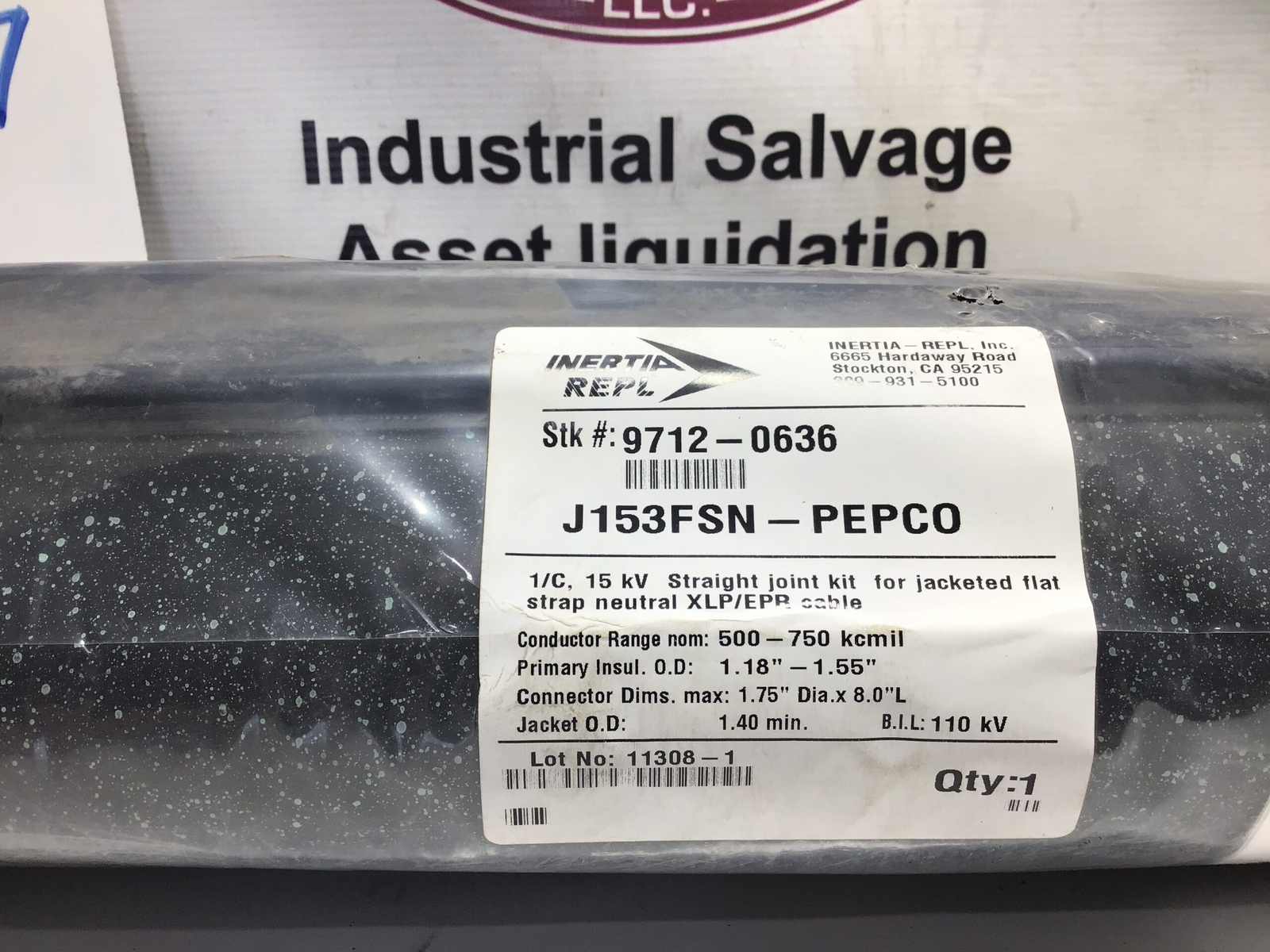 INERTIA REPL J153FSN-PEPCO Joint Kit Jacketed Flat Strap neutral XLP ...