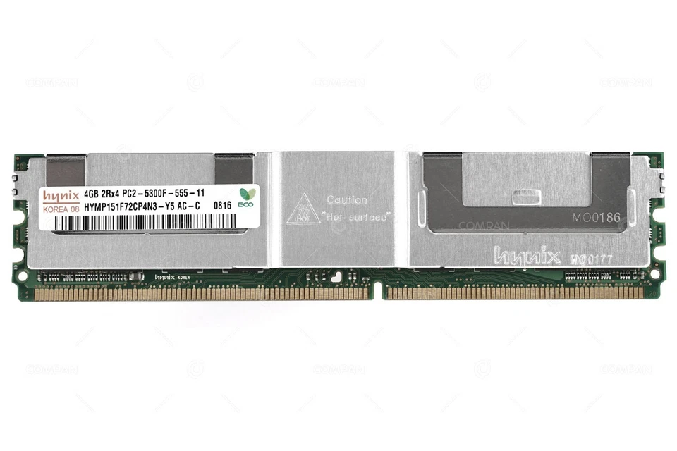 HYMP151F72CP4N3-Y5 HYNIX DDR2 MEMORY 4GB 2RX4 PC2-5300F 667MHz - Immagine 2 di 4