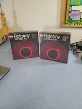 Set of Two 2 GAF Rototray 100 Slide Trays, Accepts 2x2 Slides, Unopened