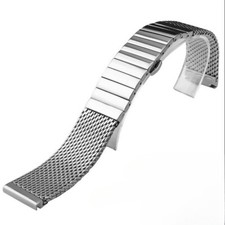 Super Quality Solid Stainless Steel 18/20/22/24mm Watch Band Strap Milanese Mesh