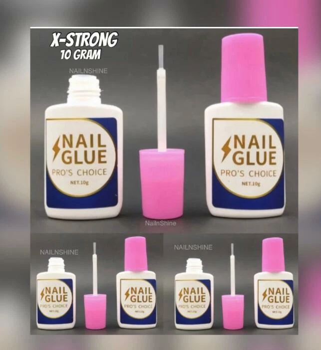 EXTRA STRONG NAIL GLUE WITH BRUSH 10 GRAM UV GEL ACRYLIC NAILS💅FAKE NAIL GLUE💅 - Image 2 of 3
