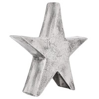 Deko Stern Weihnachtsdeko Fensterbank Nickel-Antik Tischdeko 16X15Cm