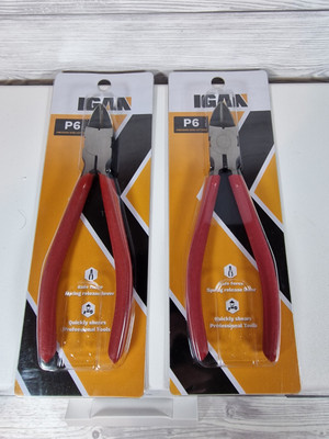 2 x IGAA P6 Präzisions-Drahtschneider Safe Force Feder Lösehebel Brandneu 