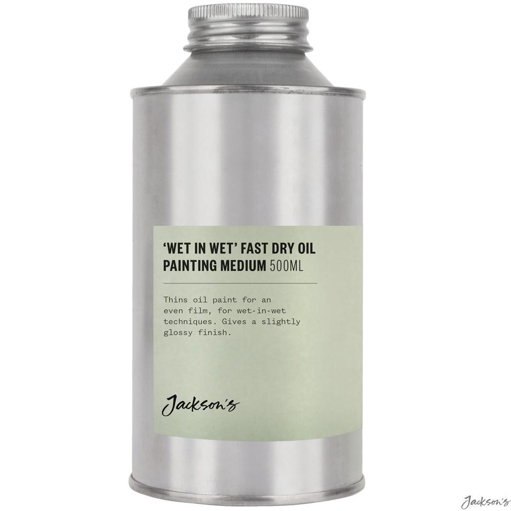 Jackson's Wet In Wet Fast Dry Oil Painting Medium Alkyd 500ml Wet On Wet Use