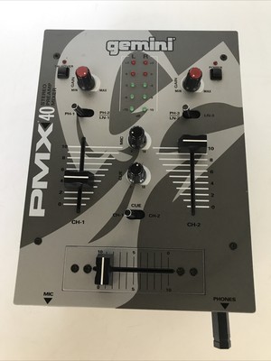 Gemini PMX-40 DJ CD Deck PMX-40 Mixer (No Cords Included)