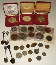 Tokens & Other Junk - James Madison, Dartmouth, FDR NRA, Queen Elizabeth, etc