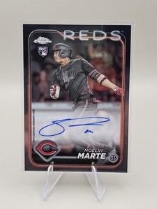 2024 Topps Chrome #RA-NM Noelvi Marte Rookie Auto Cincinnati Reds