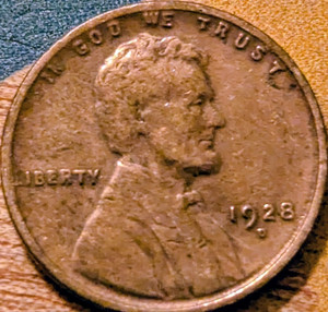 1928-D Lincoln Wheat Small Cent BN Circulated Business Strike Uncertified