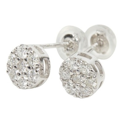 ECHT Blumenmotiv Pierce K18WG Weißgold Damen