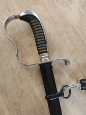 GERMAN SWORD BAVARIAN INFANTRY OFFICER SABER RARE ETCH WW1 ERA w/SCABBARD