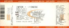 Biglietto stadio Inter vs Udinese Serie A 2013/14 Stadio Meazza Milano