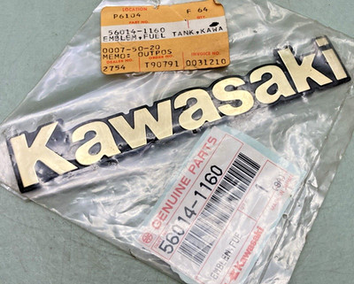 モトヤマカンコウ NEW GENUINE KAWASAKI 56014-1160 EMBLEM, FUEL TANK | eBay