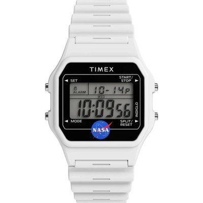 Timex Herrenuhr TW2Y13500 Main Street NASA Artemis Digital Resin Armband 30M
