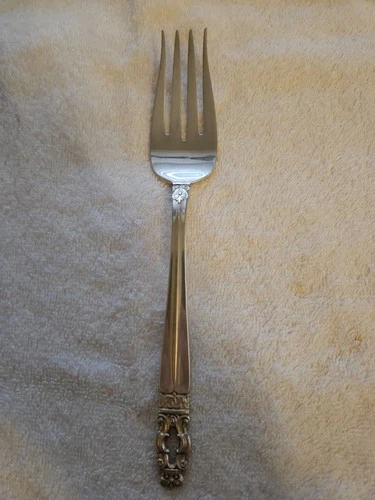 Hispana Aka Sovereign Gorham Sterling Silver(1968) 8-1/2" Cold Meat Serving Fork