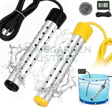 2000W Immersion Heater, Portable Electric Water Heater Fast Heating for Buckets