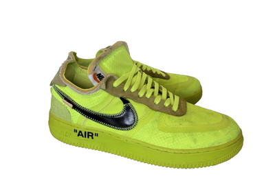 Nike Air Force 1 Low Off-White Volt AO4606-700 Größe 42 EU / 7,5 UK / 8,5 US