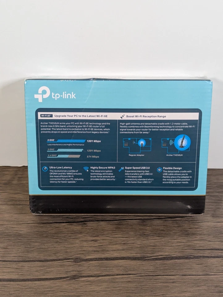 Archer TXE70UH TP-Link AXE5400 WiFi 6E USB Adapter for Desktop PC NEW SEALED - Image 2 of 4