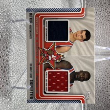 2003-04 Topps Shaquille O'Neal Yao Ming ALL STAR GAME WORN Dual wa-17