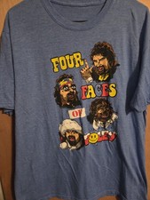 Mick Foley Wwe The 4 Faces Of Foley Mankind, Dude Love, Cactus Jack Shirt Lrg