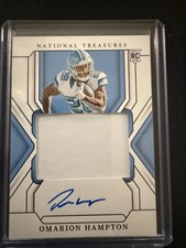 2025 Panini National Treasures Collegiate - Omarion Hampton Auto #58 (RC) /49