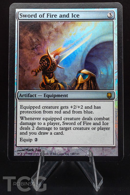 Sword of Fire and Ice - 2004 Magic the Gatheirng - Darksteel Foil