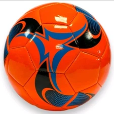 Soccer Ball Football Futbol Training Practice Kids High Vis Orange  Blue New