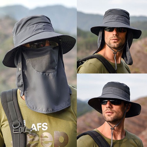 CAP mit Nackenschutz Sonnenhut Mütze Schildmütze Sonnenmütze Herren Damen Schirm - Bild 12 von 21