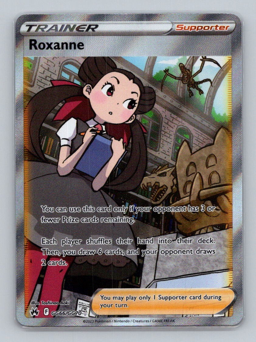 Roxanne GG66/GG70 Ultra Rare Crown Zenith: Galarian Gallery NM Pokemon